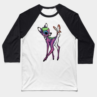 Bambi Dia De los Muertos Baseball T-Shirt